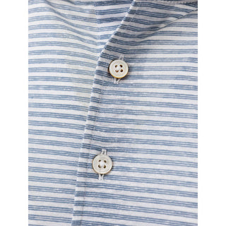 Gran Sasso Blue Cotton Polo Shirt