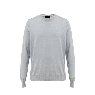 Gran Sasso Blue Cotton Sweater
