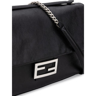 Fendi Black Leather Shoulder Bag
