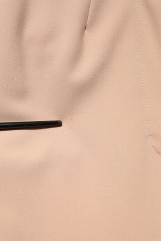 Dolce & Gabbana Beige Polyester Mid Waist Tapered Pants