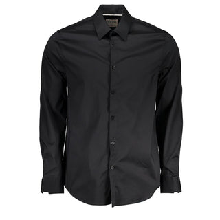 Guess Jeans Black Cotton Men's Shirt