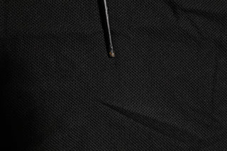 Dolce & Gabbana Black DG Silk Vneck Collared Men Polo T-shirt
