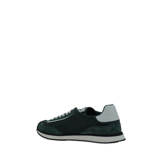 Dolce & Gabbana Green Calf Leather Bos Taurus Athletic Sneakers