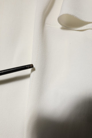 Dolce & Gabbana White Round Neck Short Sleeves Blouse Top