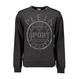 Plein Sport Black Cotton Men Sweater