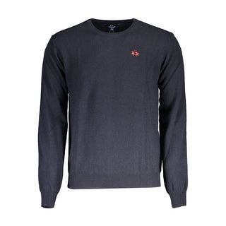 La Martina Blue Polyamide Men Sweater