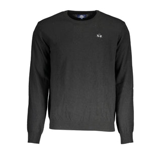 La Martina Black Polyamide Men's Sweater
