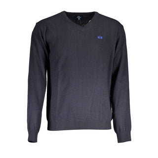 La Martina Blu Wool Men Sweater