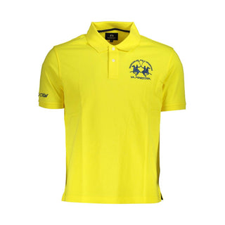 La Martina Yellow Cotton Polo Shirt