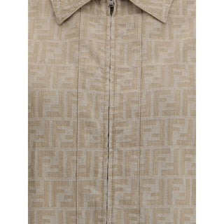 Fendi Chambray cropped Jacket