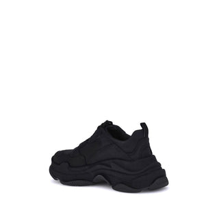 Balenciaga Black Fabric Chunky Sneakers