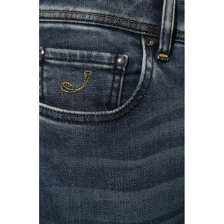 Jacob Cohen Blue Cotton Jeans & Pant