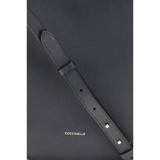 Coccinelle Black Calf Leather Bos Taurus Shoulder Bag