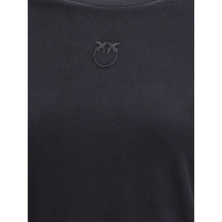 PINKO Black Cotton T-Shirt