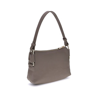 Coccinelle Gray Calf Leather Bos Taurus Shoulder Bag