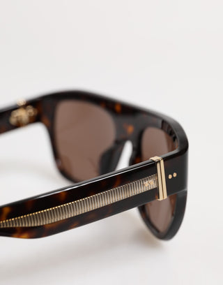 Dolce & Gabbana Dark Brown Havana DG4398F Square Frame Eyewear Sunglasses