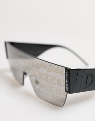 Dolce & Gabbana Black Metal Frame DNA Graffiti DG2233 Eyewear Sunglasses