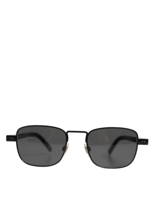 Dolce & Gabbana Black Metal Frame Square Lenses DG2222 Eyewear Sunglasses