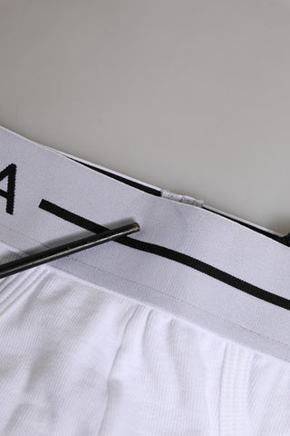 Dolce & Gabbana White Cotton Stretch Regular Brief Underwear