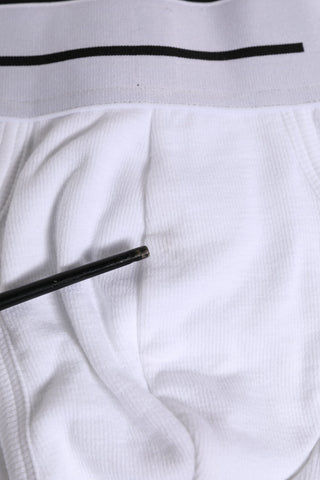 Dolce & Gabbana White Cotton Stretch Regular Brief Underwear