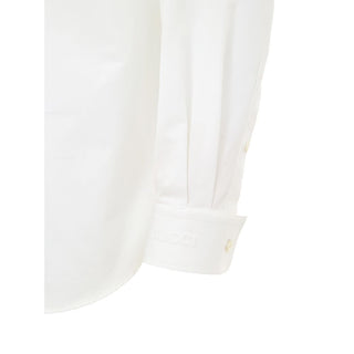 Gucci White Cotton Dress Shirt