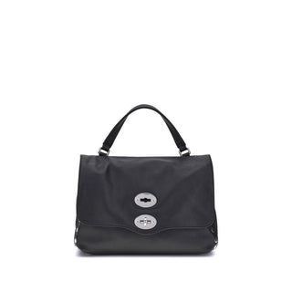 Zanellato Black Calf Leather Bos Taurus Handbag