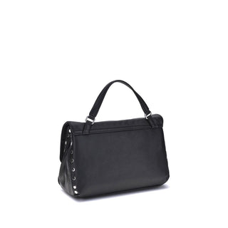 Zanellato Black Calf Leather Bos Taurus Handbag