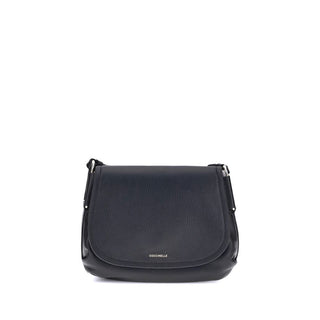 Coccinelle Black Calf Leather Bos Taurus Shoulder Bag