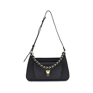 Coccinelle Black Calf Leather Bos Taurus Shoulder Bag