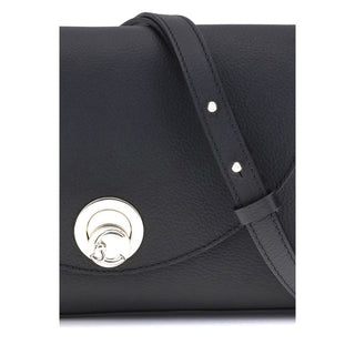 Coccinelle Black Calf Leather Bos Taurus Shoulder Bag