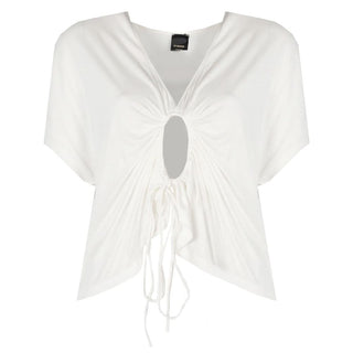 PINKO White Viscose Women Top