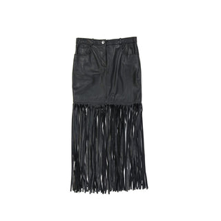 Boutique Moschino Leather Skirt
