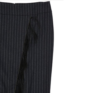 Brunello Cucinelli Wool Striped Skirt