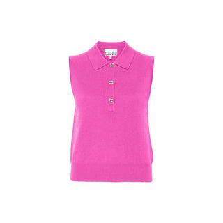 Ganni Wool And Cashmere Polo