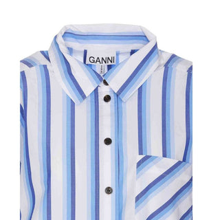 Ganni Cotton Striped Shirt