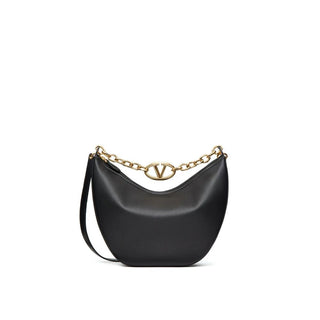 Valentino Garavani Black Calfskin Shoulder Bag