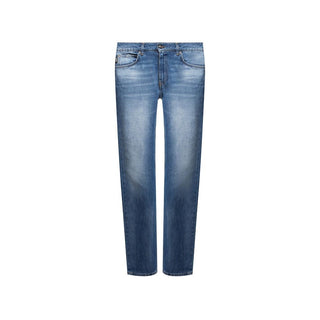 Versace Cotton Logo Denim Jeans