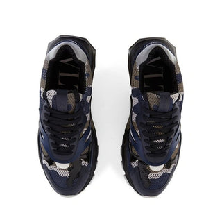 Valentino Garavani Blue Fabric Athletic Sneakers