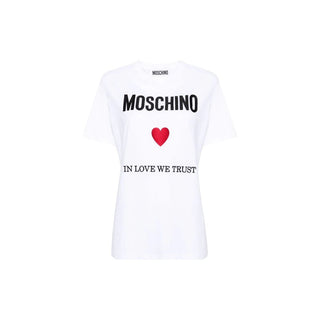 Moschino Couture White Cotton T-Shirt