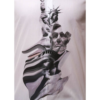 Neil Barrett White Cotton Pattern Shirt