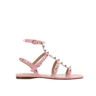 Valentino Garavani Multicolor Calfskin Strap-On Sandals
