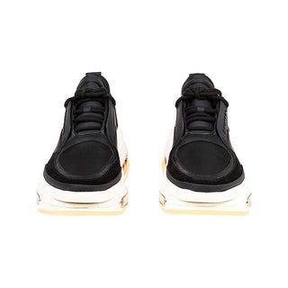 Balmain Black Calfskin Chunky Sneakers