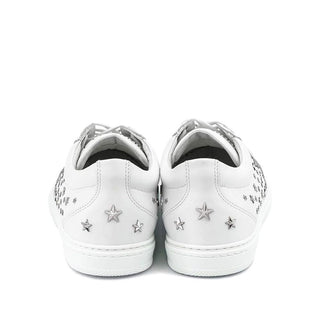 Jimmy Choo White Calfskin Low Top Sneakers