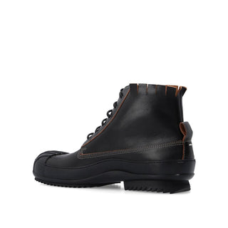 Maison Margiela Black Calfskin Lace-Up Boots