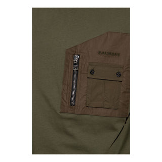 Balmain Green Cotton T-Shirt