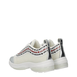 Love Moschino Beige Fabric Low Tops
