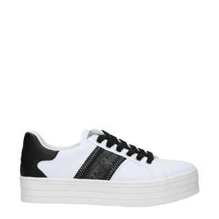 Guess White Polyethylene Platform Sneakers