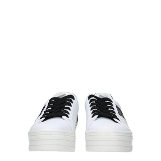 Guess White Polyethylene Platform Sneakers