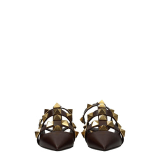 Valentino Garavani Brown Leather Sandals