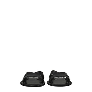 Kenzo Black Leather Slippers